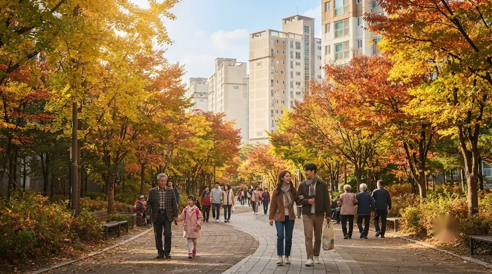 단지 앞 산책길